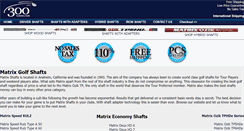 Desktop Screenshot of matrix-golf-shafts.com